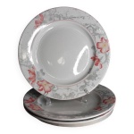 Assiettes plates porcelaine sarreguemines