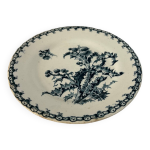 Assiette plate terre de fer gien chardon