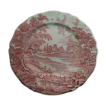 Assiette porcelaine ancienne vintage
