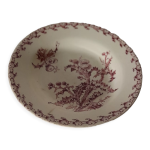 Assiette en porcelaine opaque de gien modle chardons n 2 diam 24 cm
