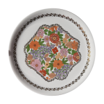 Assiette prsentation pillivuyt fleurs oranges