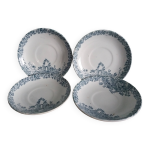 Assiettes saint amand lebacqz & bouchart d�cor colombier d�but 20i�me