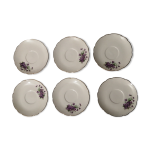 Assiettes sarreguemines dcor violettes