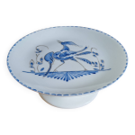 Assiette sur pied en porcelaine de limoges Assiette sur pied en porcelaine de limoges