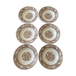 Assiettes verre opale