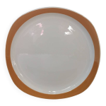 Assiette vintage pyroblan porcelaine france sarreguemines digoin