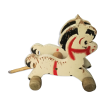 Attelage chevaux bois