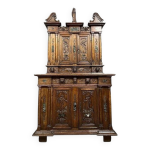 Attribu� � la maison ribaillier : cabinet bellifontain en ch�ne et marbre