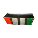 Bac mtal jardinire vintage zinc avec poignes