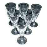 Baccarat lot de 6 fltes  champagne en cristal taill modle carcassonne 1960