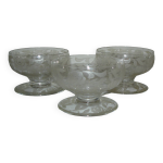 Baccarat fontenay 3 coupes a champagne cristal