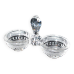 Baccarat salire double ancienne en cristal sign