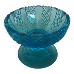 Baguier en verre moul bleu