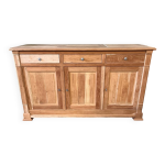 Bahut enfilade vintage en bois brut Bahut enfilade vintage en bois brut