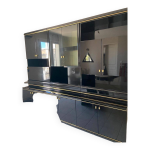 Bahut noir laqué prestige vintage Bahut noir laqué prestige vintage