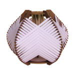 Baladeuse lilas tisse  poser