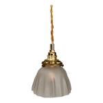 Baladeuse tulipe jupon vintag en verre dpoli