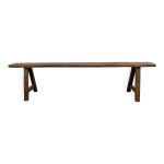 Banc ancien en noyer massif