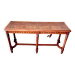 Banc banquette de piano en cannage