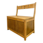Banc - coffre ancien rnov bois massif