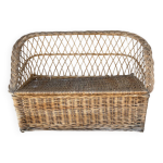 Banc coffre enfant en osier