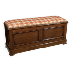 Banc coffre de palier en chne dbut xxe