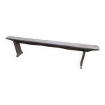 Banc de ferme bois massif patiné dpc 1122435 Banc de ferme bois massif patiné dpc 1122435