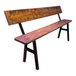 Banc de ferme avec dossier