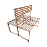 Banc de jardin dos  dos en fer forg