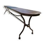 Banc de jardin en fer forg artisanal