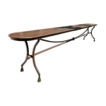 Banc de jardin en fer forgé artisanal Banc de jardin en fer forgé artisanal