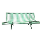 Banc de jardin en fer forgé et fonte fin xixe siècle Banc de jardin en fer forgé et fonte fin xixe siècle