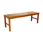 Banc minimaliste en teck, sude, 1960