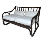 Banquette 2 places en rotin