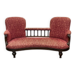 Banquette anglaise xixme en acajou