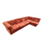 Banquette canap� velours modulable 5 blocs