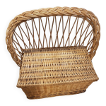 Banquette coffre  jouets en osier