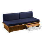 Banquette - lit par charlotte perriand, les arcs 1970