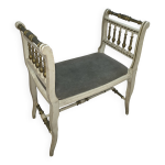 Banquette de piano patine