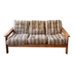 Banquette en pin massif vintage 70 / 80 Banquette en pin massif vintage 70 / 80