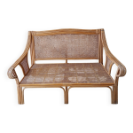 Banquette en rotin cane