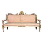 Banquette de style baroque en bois doré et peint, italie, xixème siècle Banquette de style baroque en bois doré et peint, italie, xixème siècle