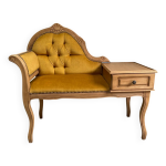 Banquette vintage restaure meuble causette avec tiroir intgr