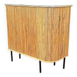 Bar canisse osier années 50 hauteur 108, 5 cm Bar canisse osier années 50 hauteur 108, 5 cm