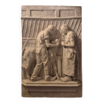 Bas relief en platre