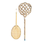 Batteurs  tapis osier rotin anciens