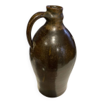 Belle cruche en terre, cuite vernisse