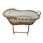 Berceau en rotin avec support