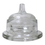 Beurrier cloche individuel en verre