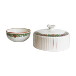 Beurrier en porcelaine anvcienne, vintage, france
